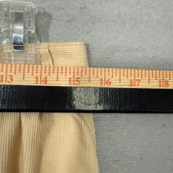 VTG Calvin Klein Women Pleated Corduroy Midi Skirt Size 14 Americana Y2K Preppy - Picture 6 of 7